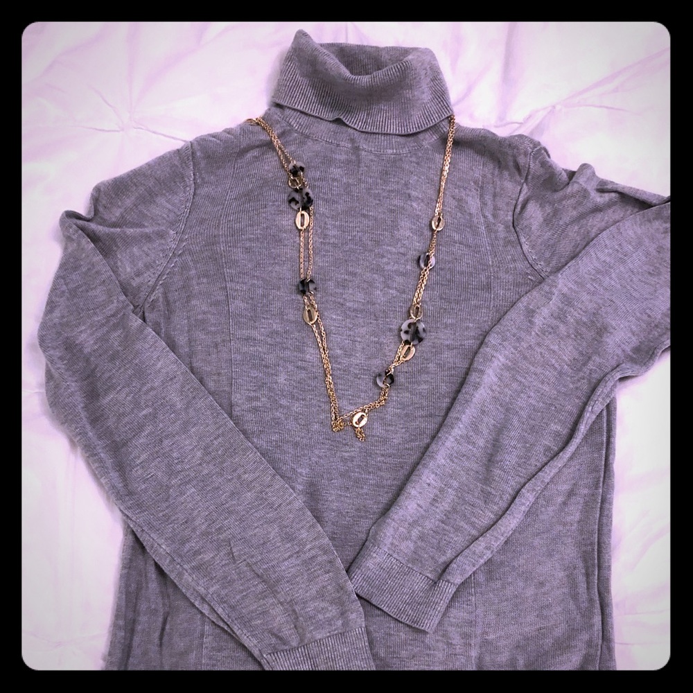 Maternity turtleneck sweater